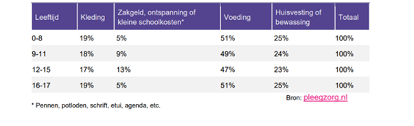 Opbouw pleegvergoeding